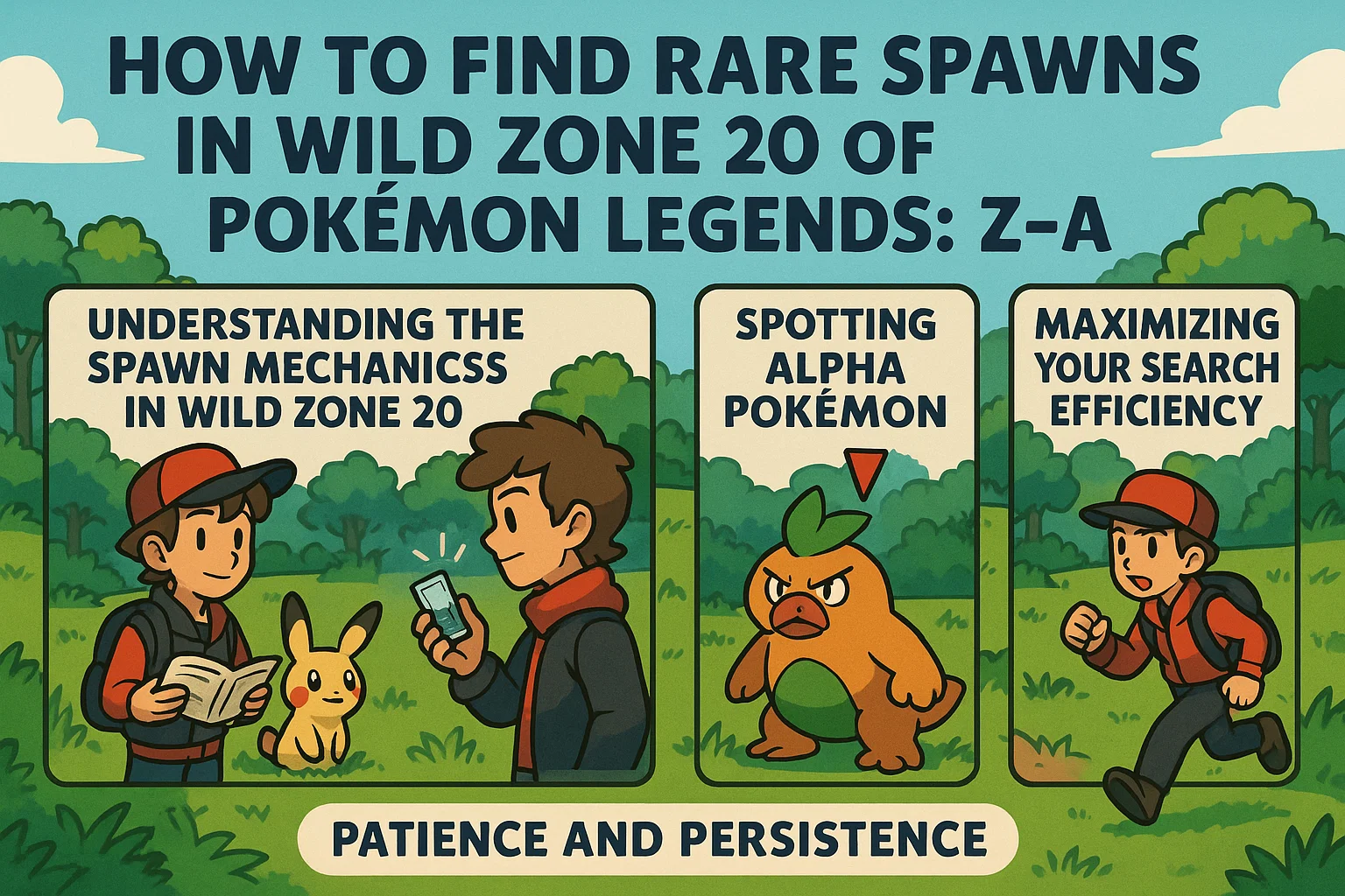 How to Find Rare Spawns in Wild Zone 20 of Pokémon Legends: Z-A